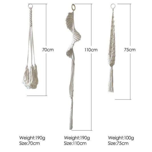 Scandinavian Boho Rope Plant Holders