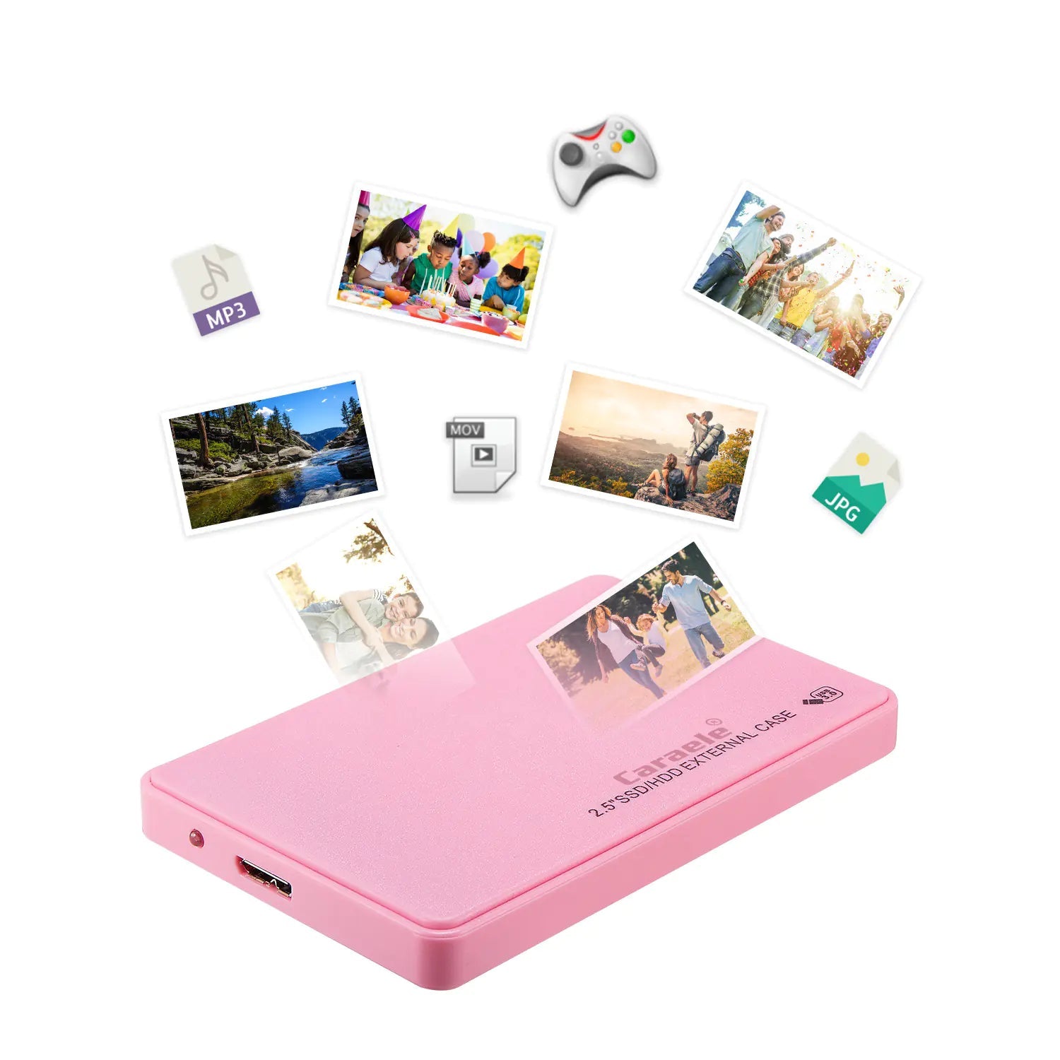 External Portable Hard Drive USB 3.0 High Speed 500GB 1TB 2TB - Austin Eleven