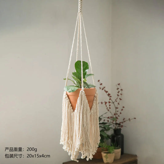 Scandinavian Boho Rope Plant Holders