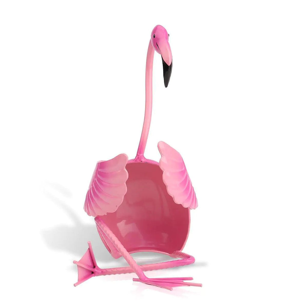 Pink Flamingo Iron Wine Bottle Holder - Austin Eleven