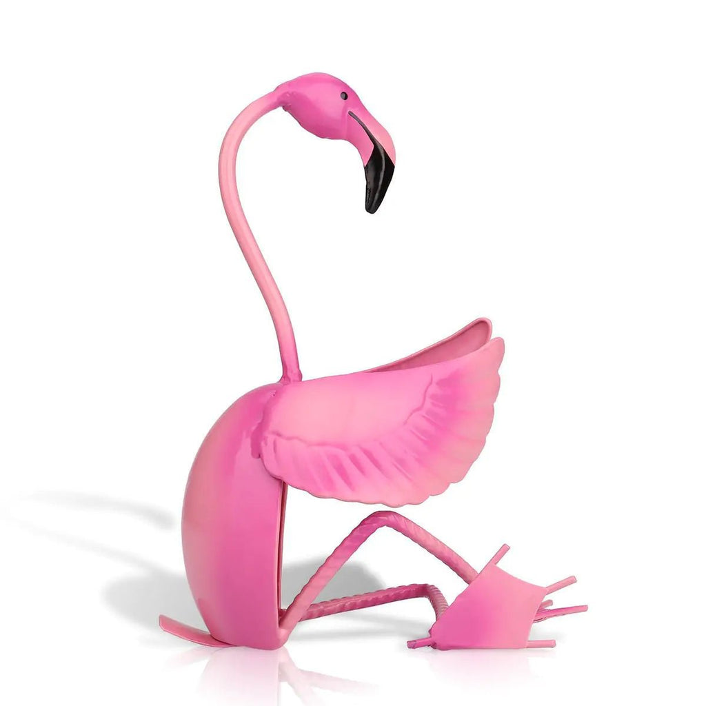 Pink Flamingo Iron Wine Bottle Holder - Austin Eleven