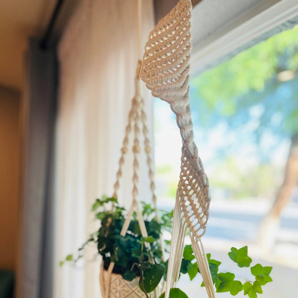Scandinavian Boho Rope Plant Holders - Austin Eleven
